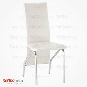 Beyaz renk metal sandalye