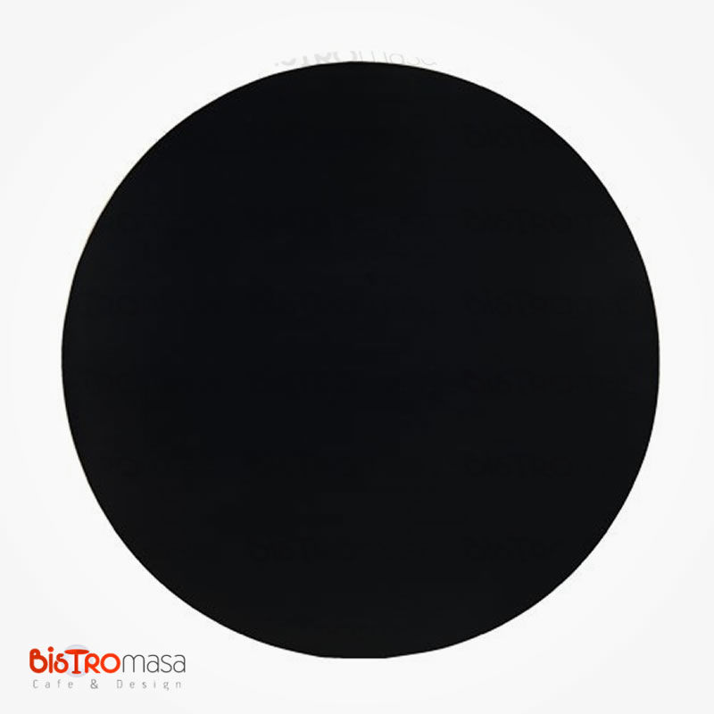 Siyah Masa Tablası Yuvarlak