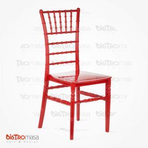 Kırmızı renk tiffany sandalye