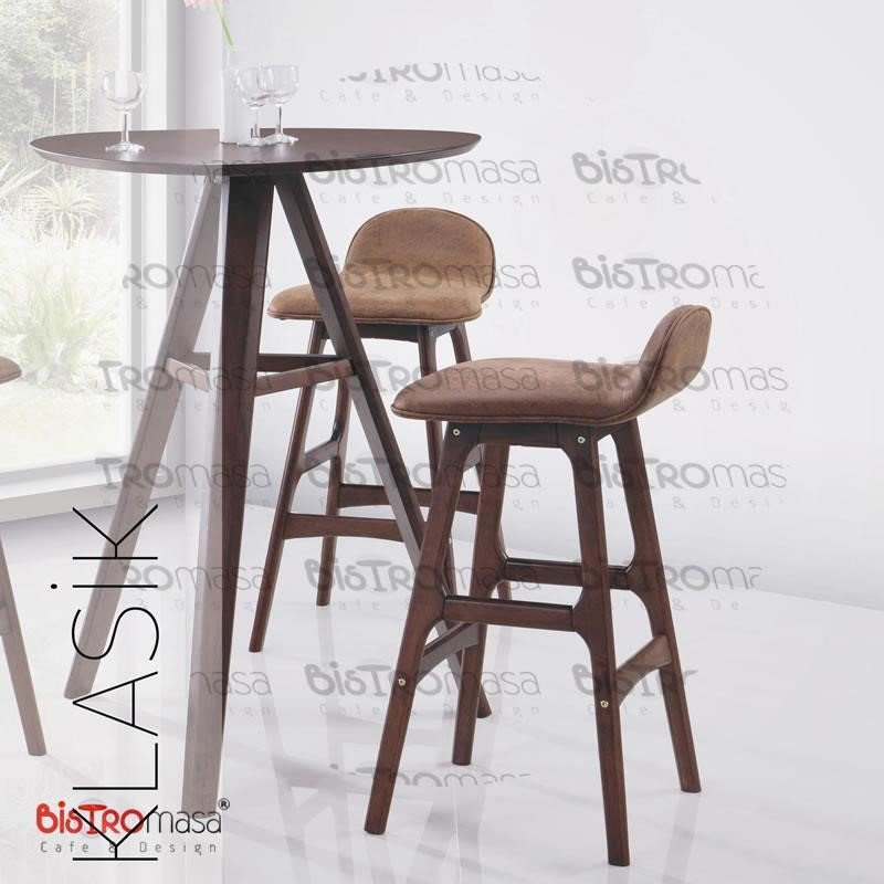 Ahşap Bar Sandalyesi